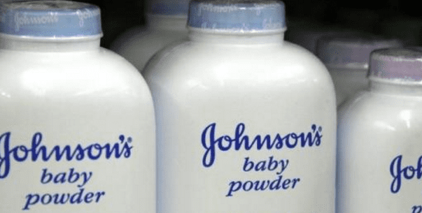 Three bottles of Johnson & Johnson's Baby Powder