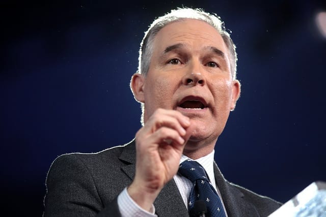 Scott Pruitt; image by Gage Skidmore, via Flickr, CC BY-SA 2.0, no changes made.