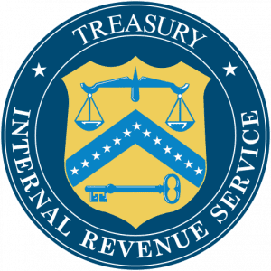 Seal of the IRS; image by U.S. Government, Public domain, via Wikimedia Commons.