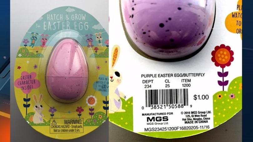Image of the recalled Easter Egg from Target