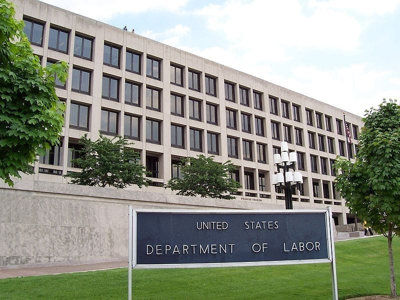 The Frances Perkins Building of the U.S. Department of Labor in Washington D.C.