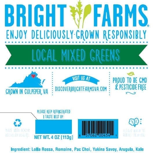 Image of a BrightFarms label