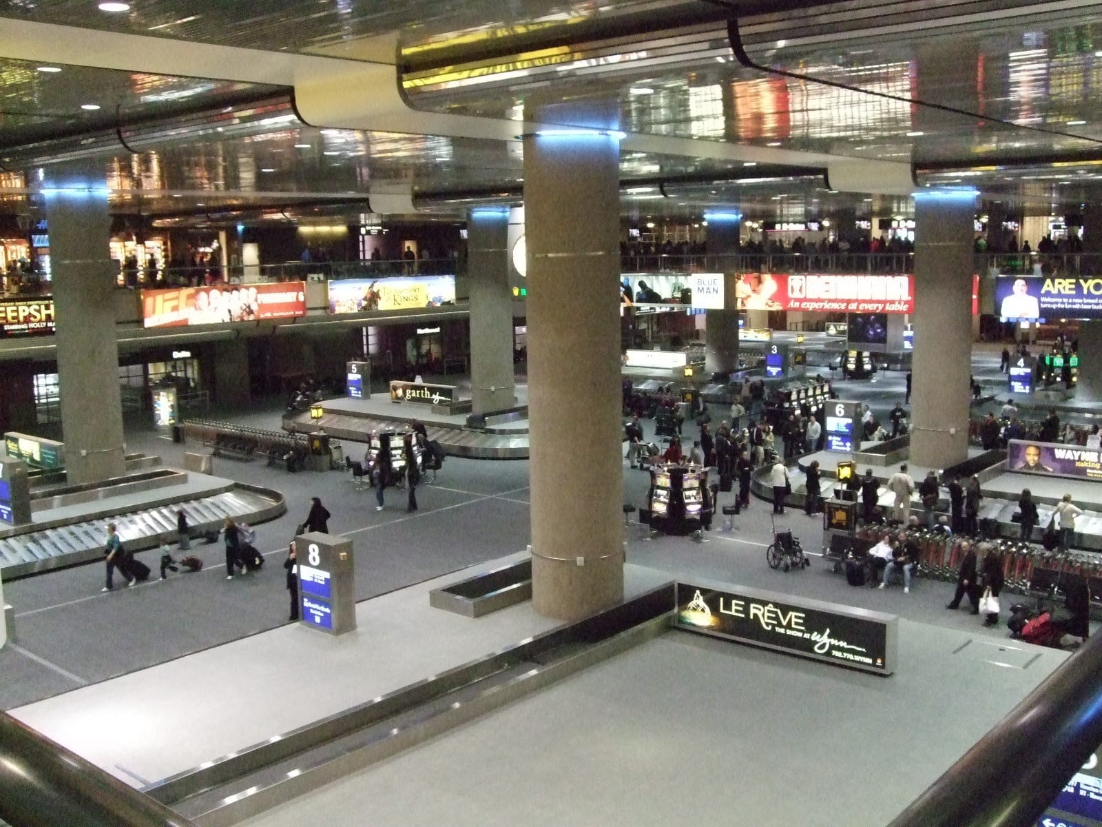 LAS Airport, Las Vegas McCarran Baggage Claim; image by Joseph Hunkins, via Flickr, CC BY 2.0, no changes.