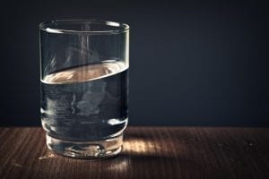Glass of clear water; image by Stephan Müller, via Pexels.com, CC0.