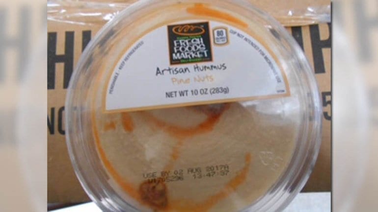 Image of Recalled Harris Teeter Hummus