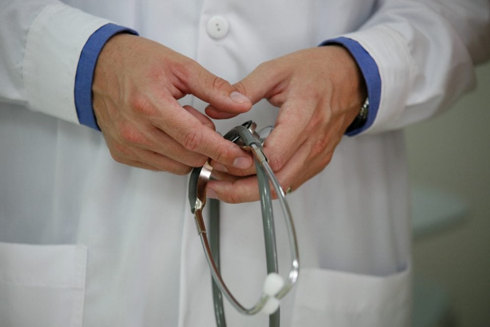 Image of a Doctor Holding a Stethoscope