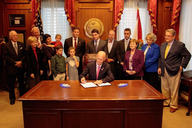 Image of Gov. Rick Scott Signing Laws
