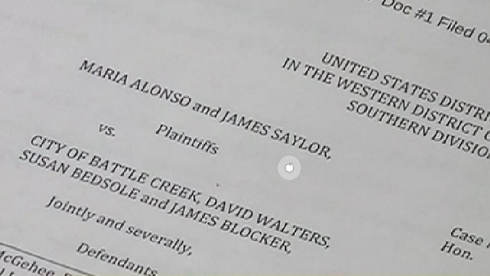 Image of a Page from City of Battle Creek vs. Alonso and Saylor Lawsuit