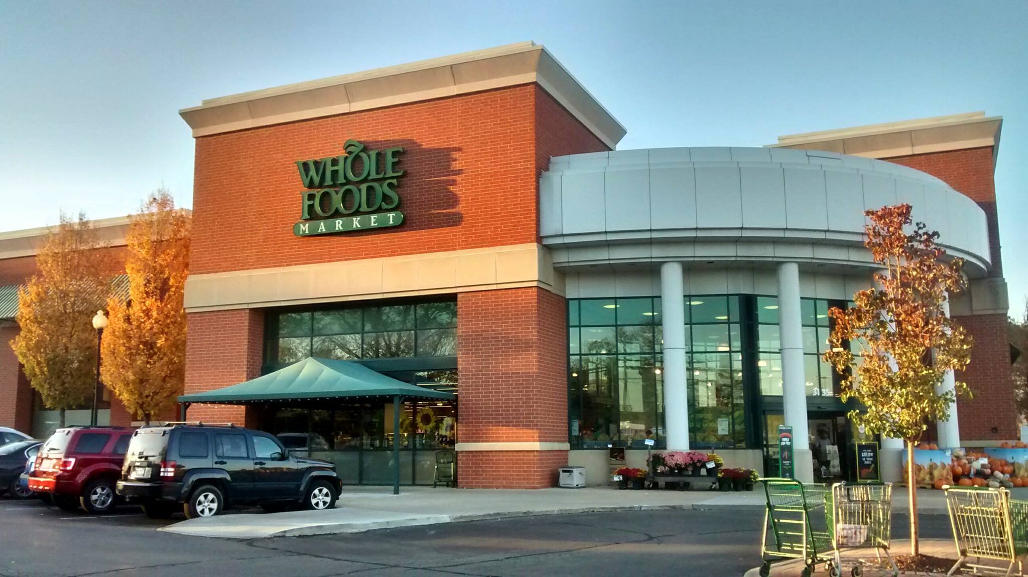 External view of a Whole Foods Market in Ann Arbor, Michigan.