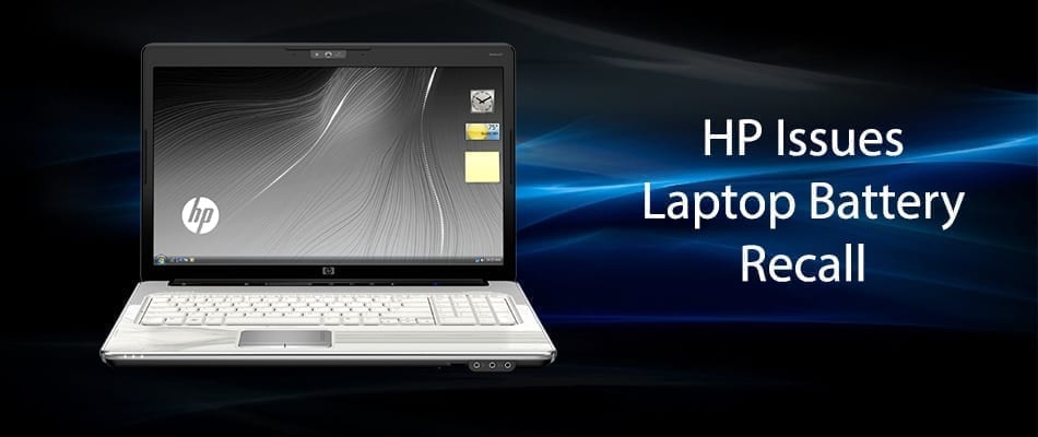 Image of a HP Laptop Recall Notice graphic