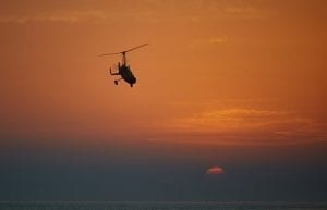 Image of a Helicopter Flying