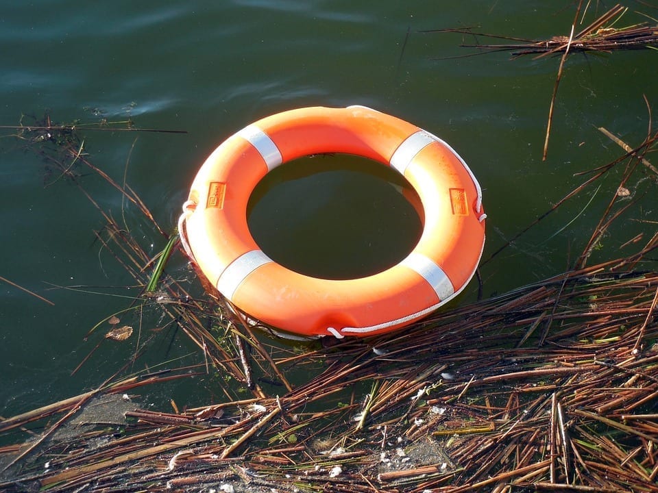 Image of a water rescue tire