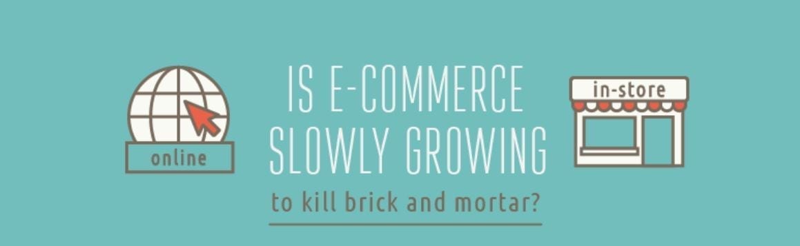 Is E-Commerce Slowly Growing to kill brick and mortar? Graphic courtesy of author.