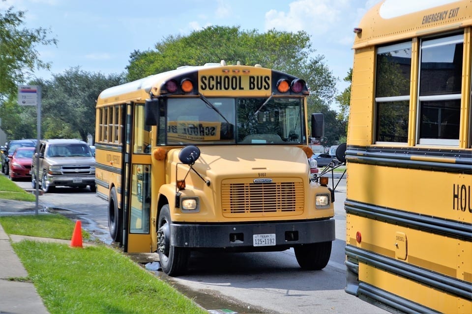 Image of school buses