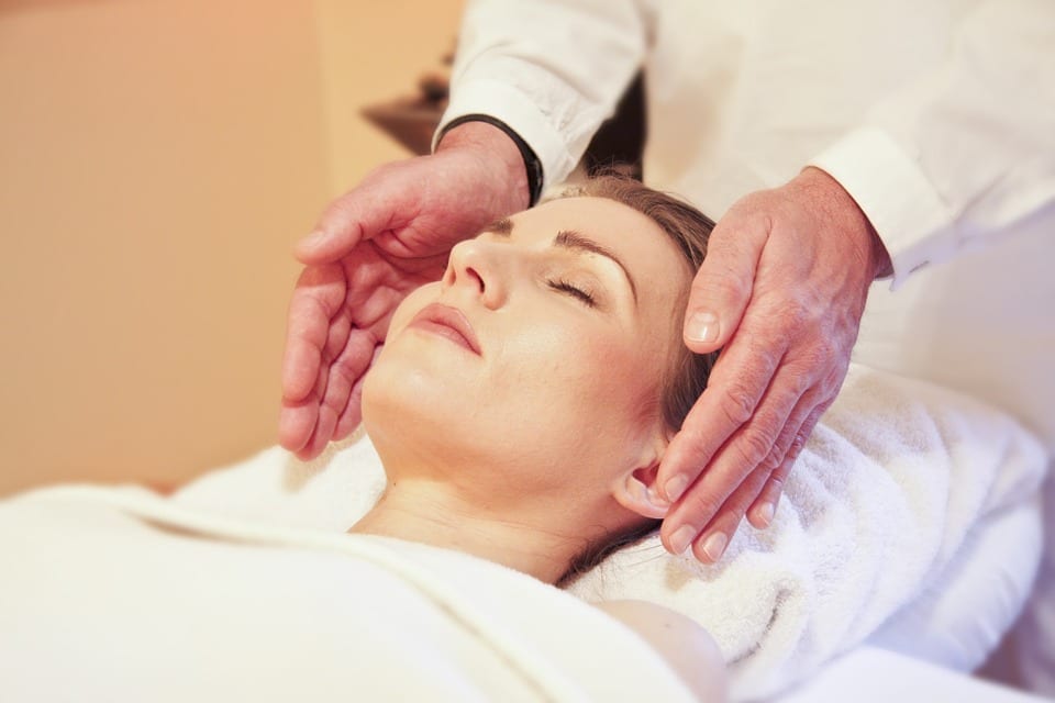 Image of a woman getting a massage