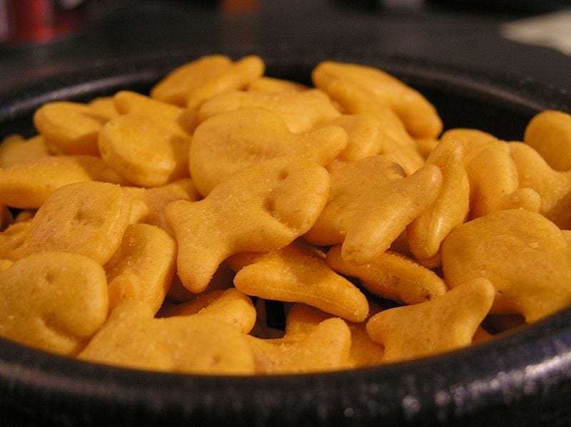 Image of Goldfish crackers in a bowl