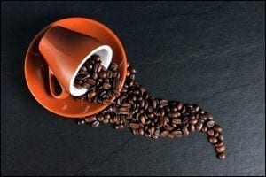 Image of a cup of coffee beans