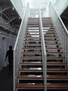 Prison stairs; image by ActiveSteve, via Flickr, CC BY-ND 2.0, no changes.