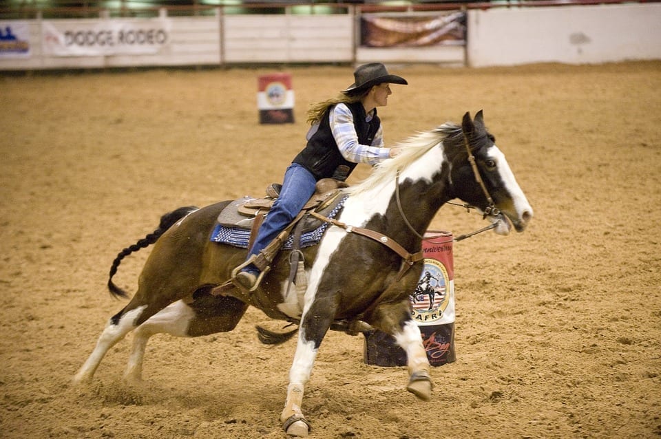 Image of a Cowgirl at a Rodeo Event