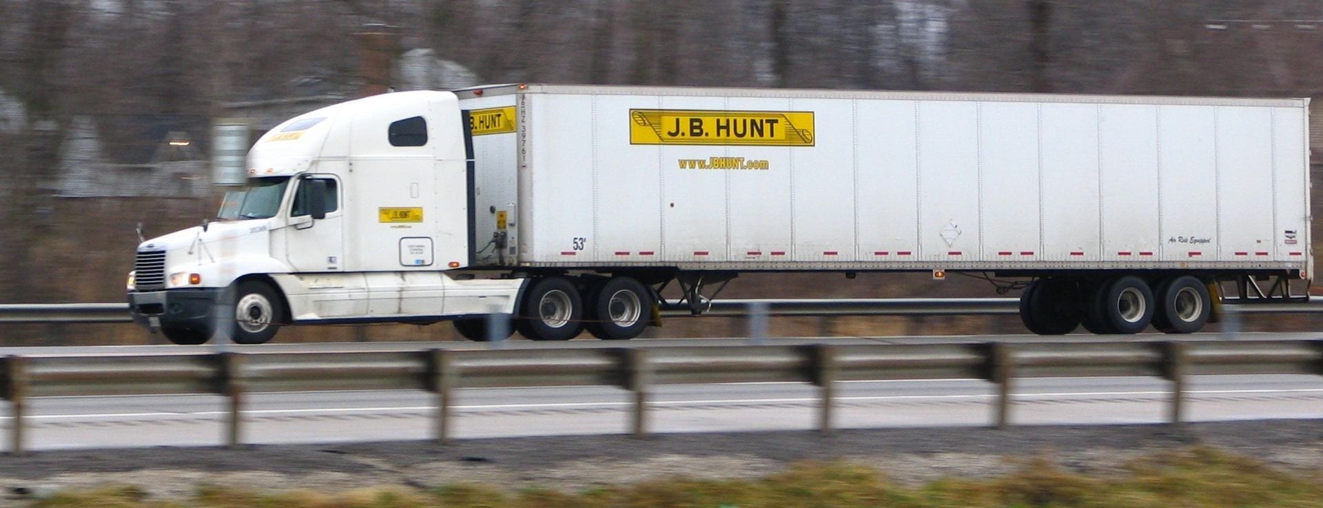 Image of a J.B. Hunt Transport Semi Truck