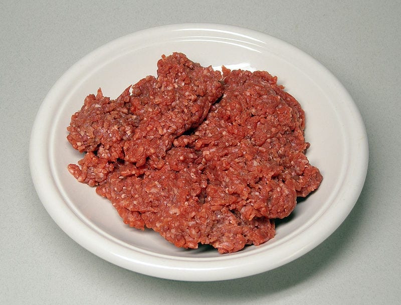 Image of a Plate of Ground Beef