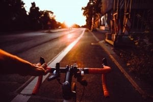 Bike lane; image by Flo Karr, via Unsplash.com.