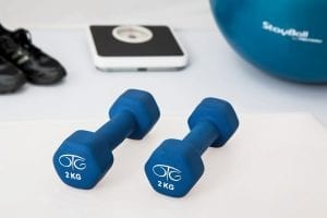 Image of dumbbells