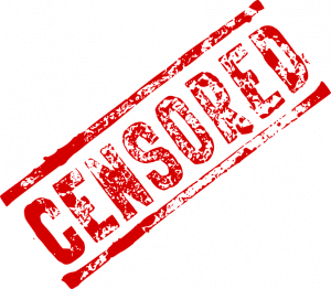 Graphic of the word CENSORED