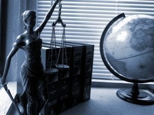 Image of Lady Justice and Legal Books