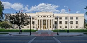 The Supreme Court of Wyoming Building as seen from Capitol Avenue, Cheyenne