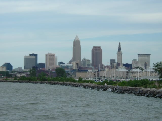 Downtown Cleveland as viewed from Edgewater Park