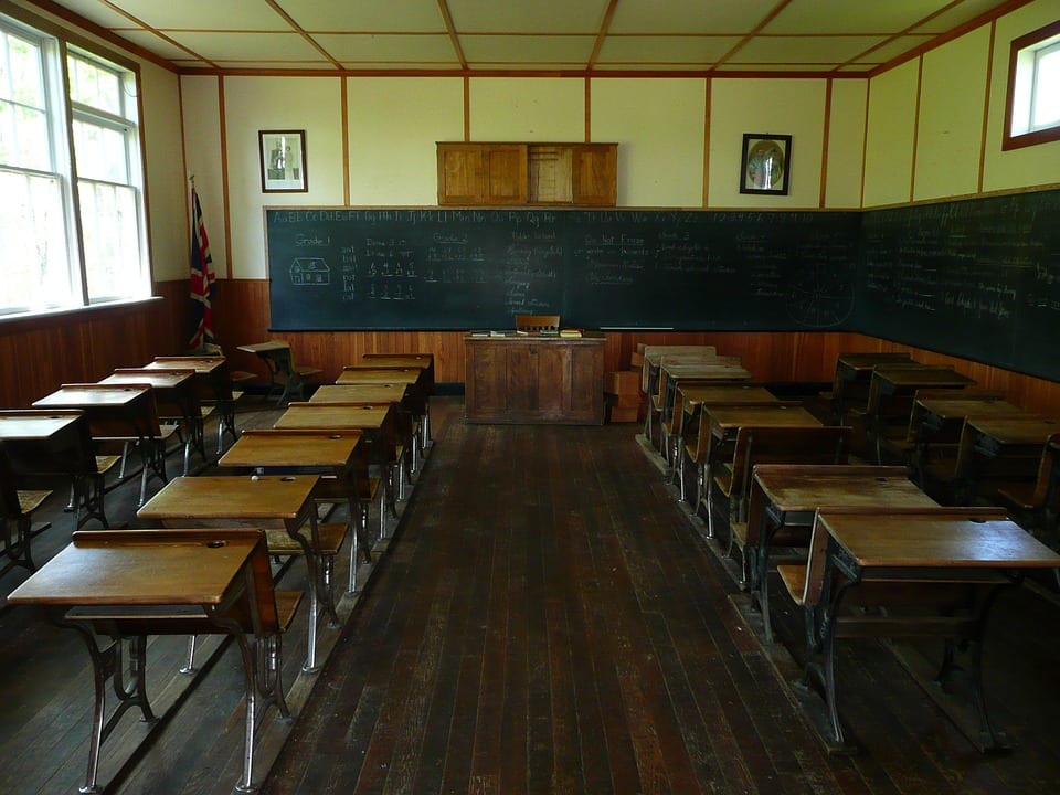 Inside of a classroom