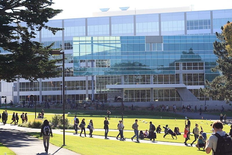 J. Paul Leonard Library on the San Francisco State University Campus