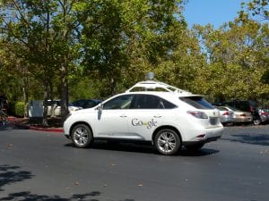 Google self-driving car; image via pxhere.com, CC0.