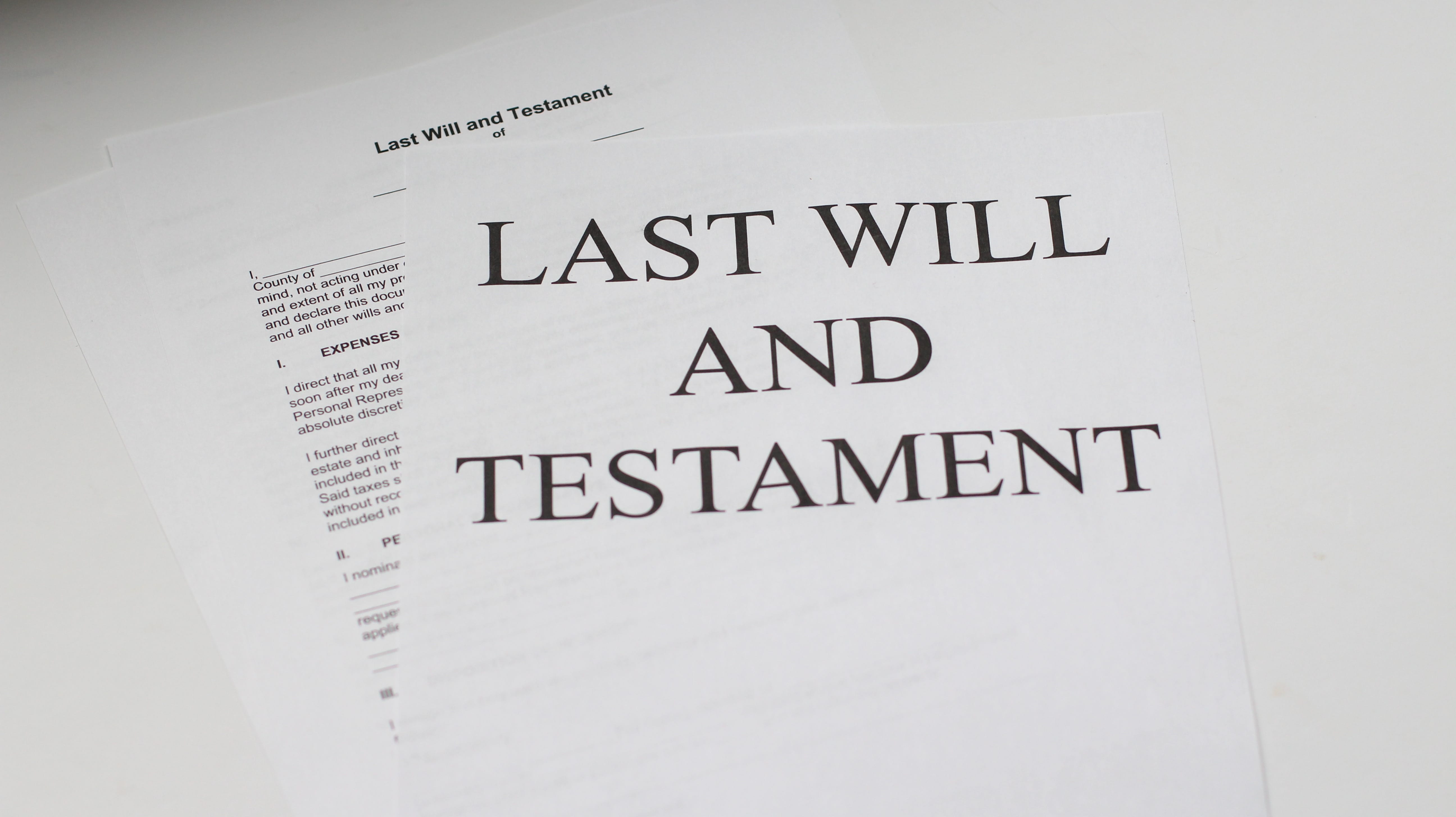 Document reading “Last Will and Testament;” image by Melinda Gimpel, via unsplash.com.