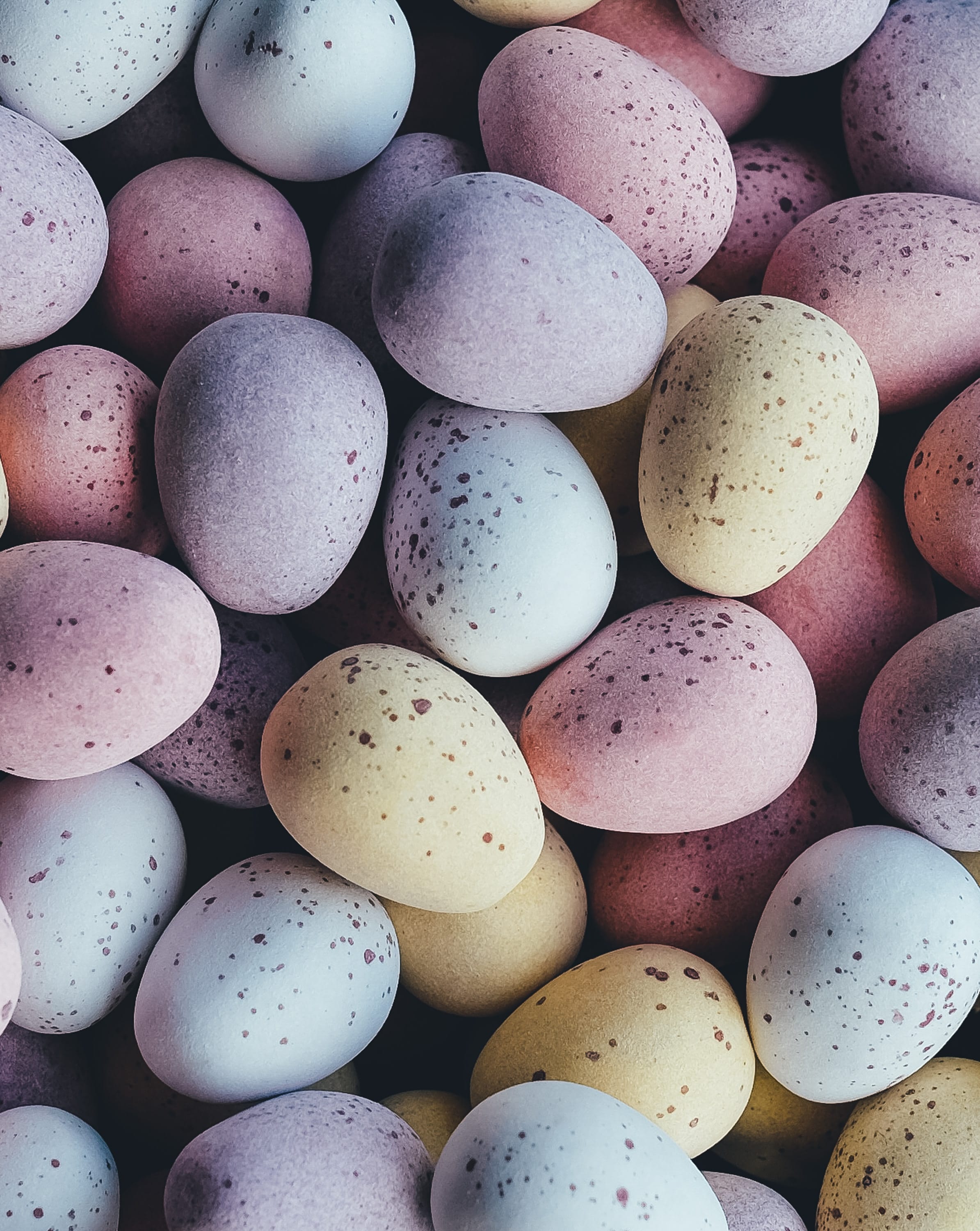 Colored eggs for Easter; image by Annie Spratt, via unsplash.com.