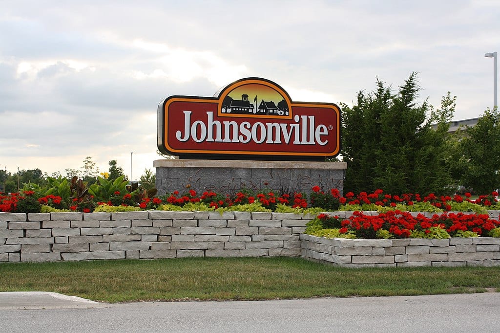 Sign for Johnsonville Foods in Johnsonville, Wisconsin