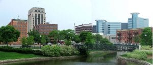 Skyline of Kalamazoo, Michigan