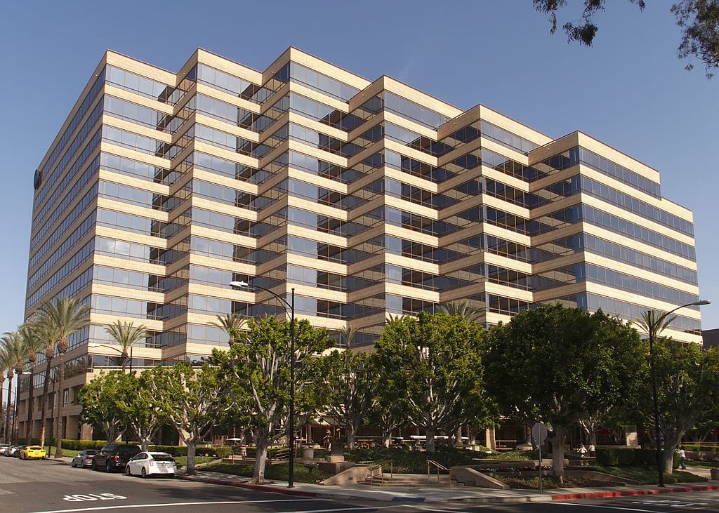 Warner Bros. Studios office building in Burbank, California