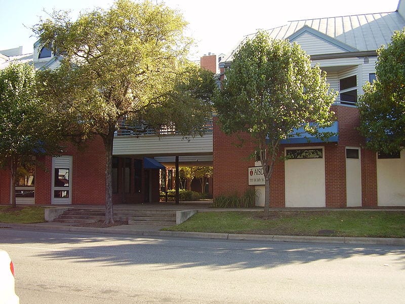 The former Austin Independent School District headquarters