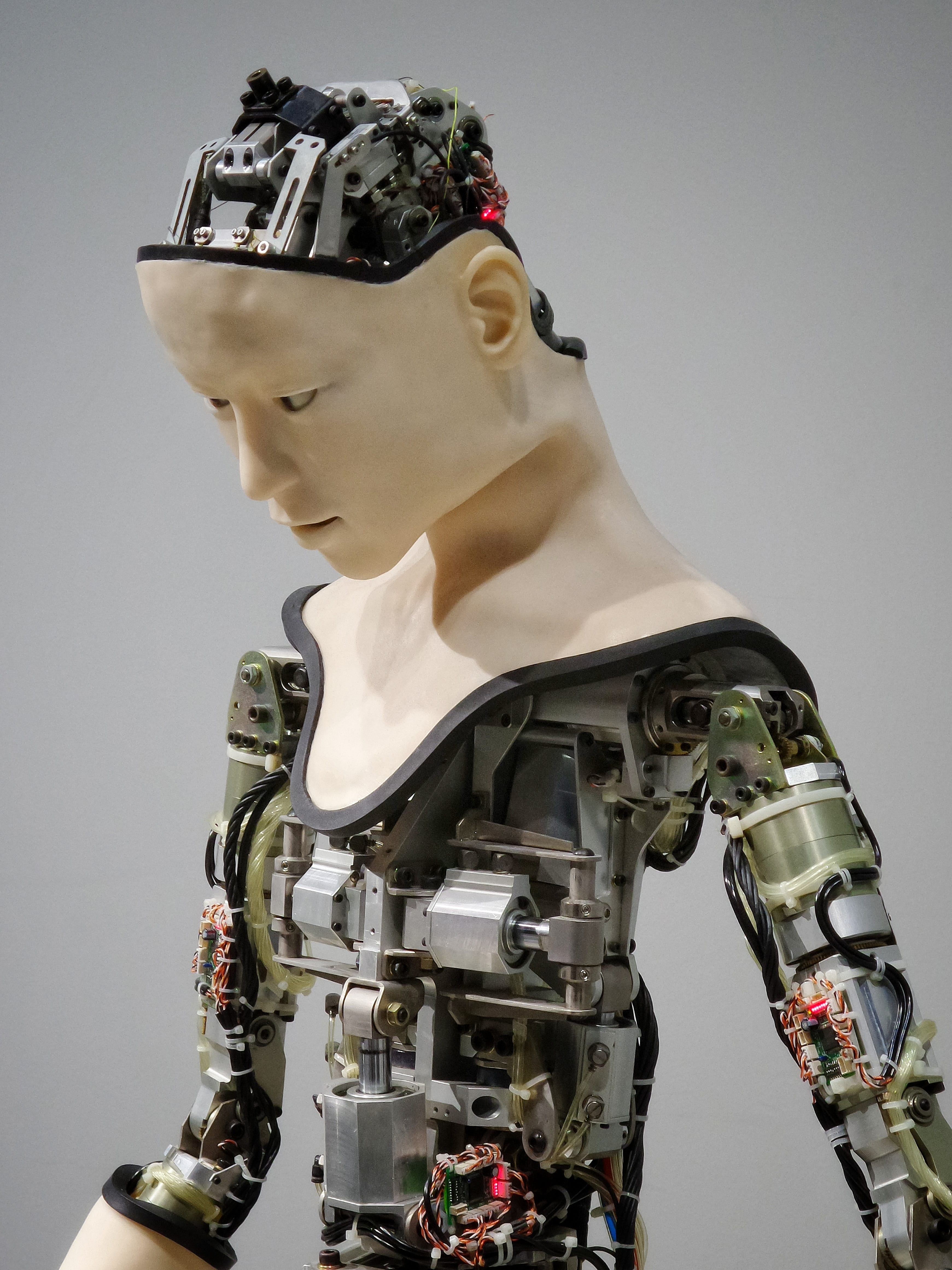 Humanoid robot; image by Franck V., via Unsplash.com.