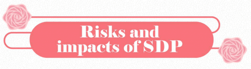 Risks and Impacts of SDP; graphic courtesy of ChildMode.