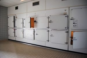 Inside view of a morgue