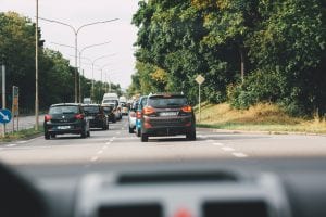 Cars on road; image by Markus Spiske, via Unsplash.com.