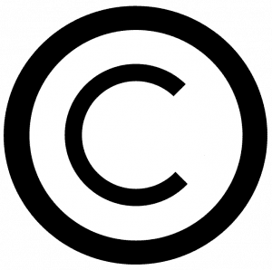 Copyright symbol; graphic by David Wees, via Flickr, CC BY 2.0, no changes.