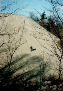 Sand dune on Lake Michigan at Indiana Dunes National Park