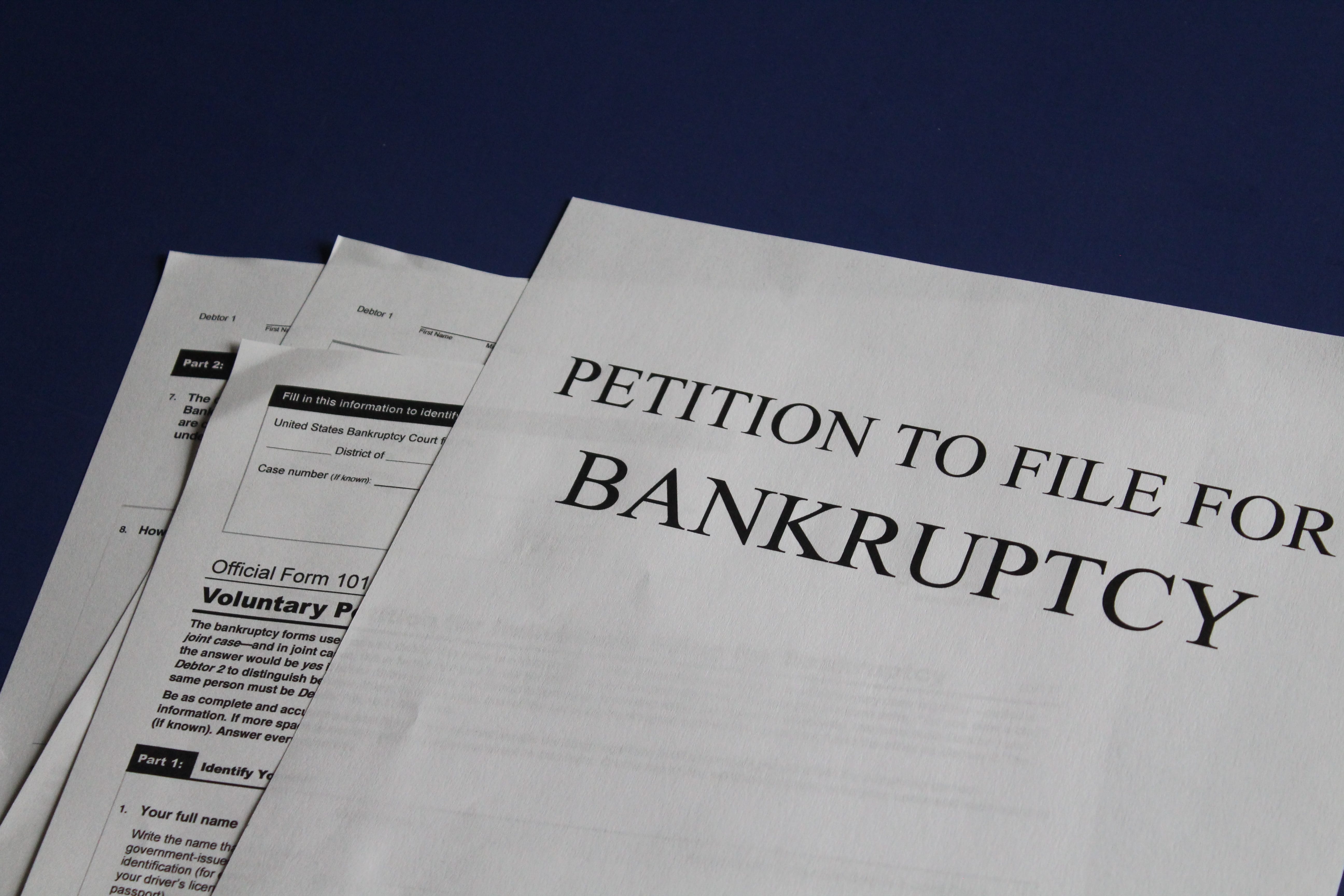 Petition to file for bankruptcy; image by Melinda Gimpel, via Unsplash.com.