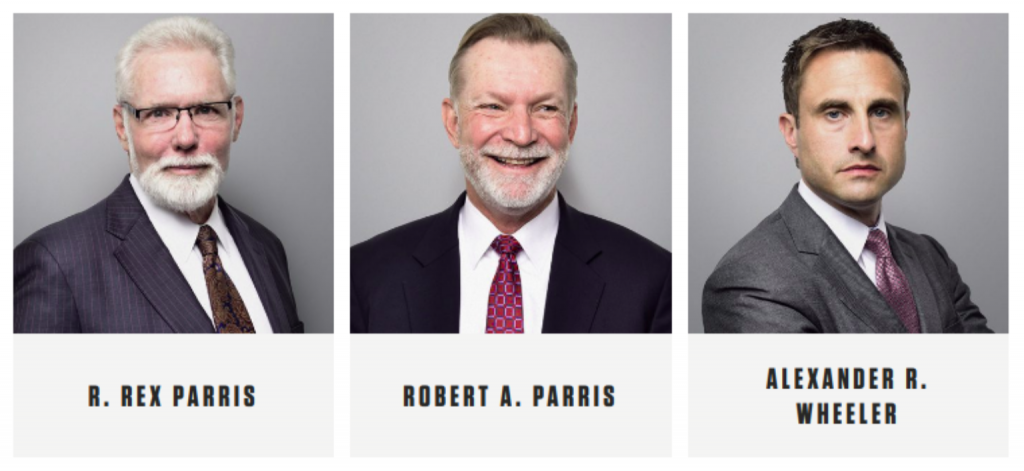 Parris team page; image courtesy of parrislawyers.com.