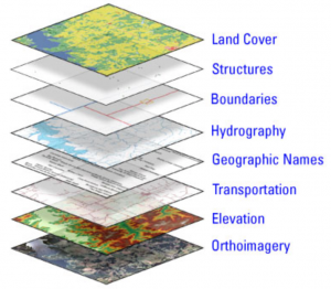 The National Map layers; image by United States Geological Survey, via Wikimedia Commons, Public domain.