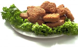 Plate of chicken nuggets